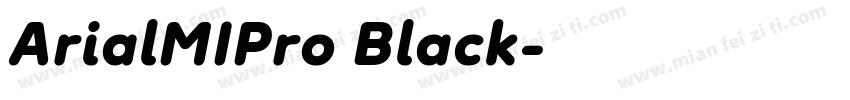 ArialMIPro Black字体转换